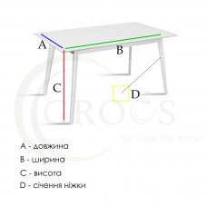 Дерев'яний стіл Берген - лак . Photo 3